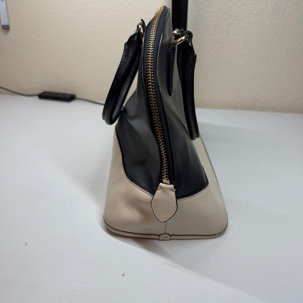 COACH Cora Crossgrain Domed Satchel F34491 Midnight/Chalk Hang Tag NO STRAP‎ Y2k - Picture 16 of 16